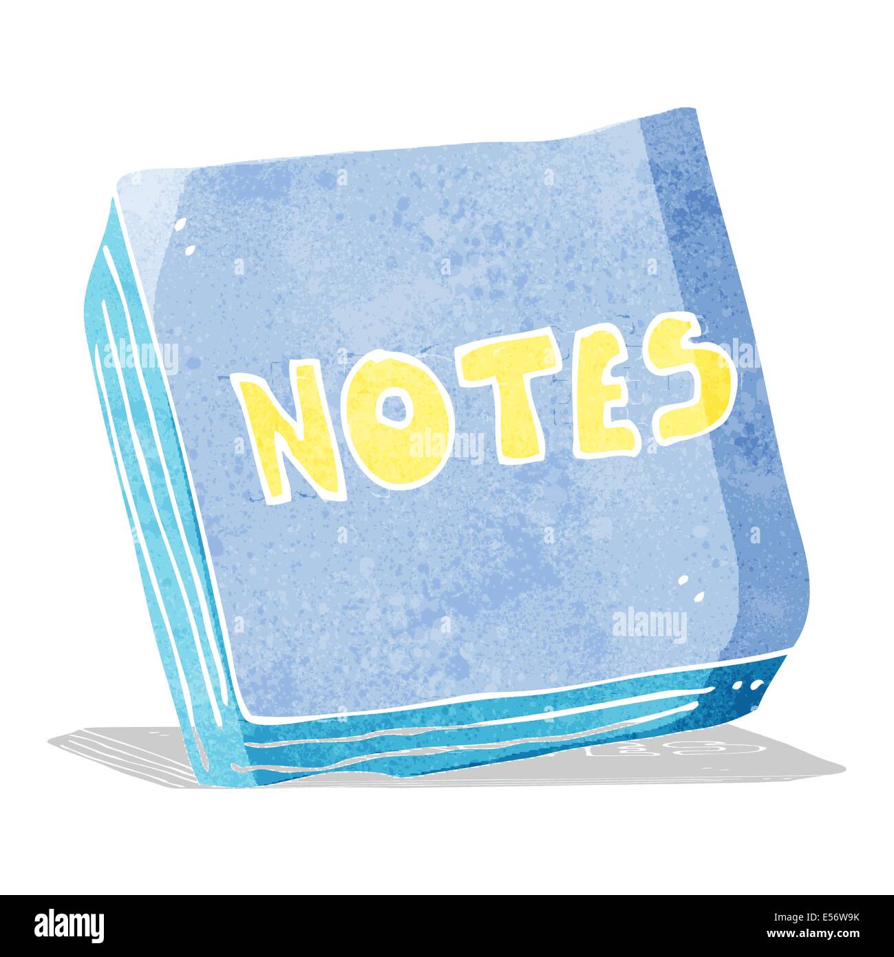 Cartoon-Notizen-pad Stock Vektor