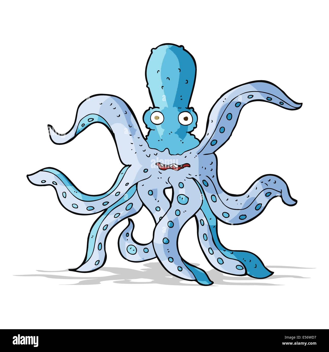Cartoon Riesenkraken Stock Vektor