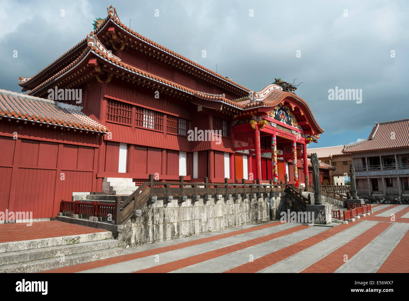 Shuri Castle in der Nähe von Naha, Okinawa, Japan Stockfoto