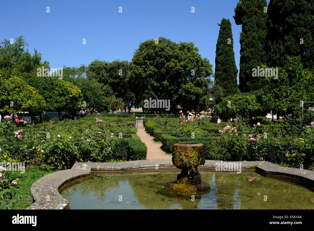 Italien, Rom, Palatin, Orti Farnesiani (Farnesische Gärten) Stockfoto