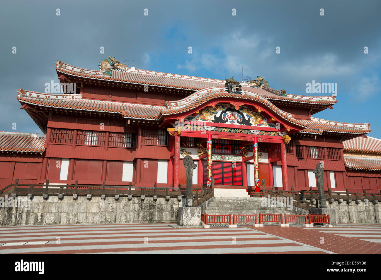 Shuri Castle in der Nähe von Naha, Okinawa, Japan Stockfoto