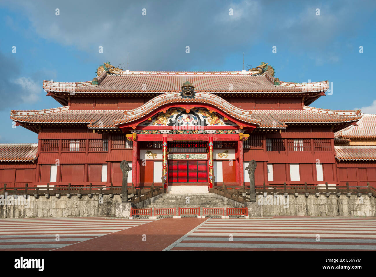 Shuri Castle in der Nähe von Naha, Okinawa, Japan Stockfoto