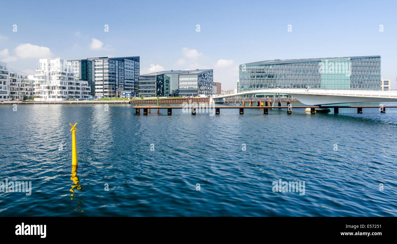 Moderne Büro- und Wohnhäuser, Kopenhagen, Dänemark Stockfoto