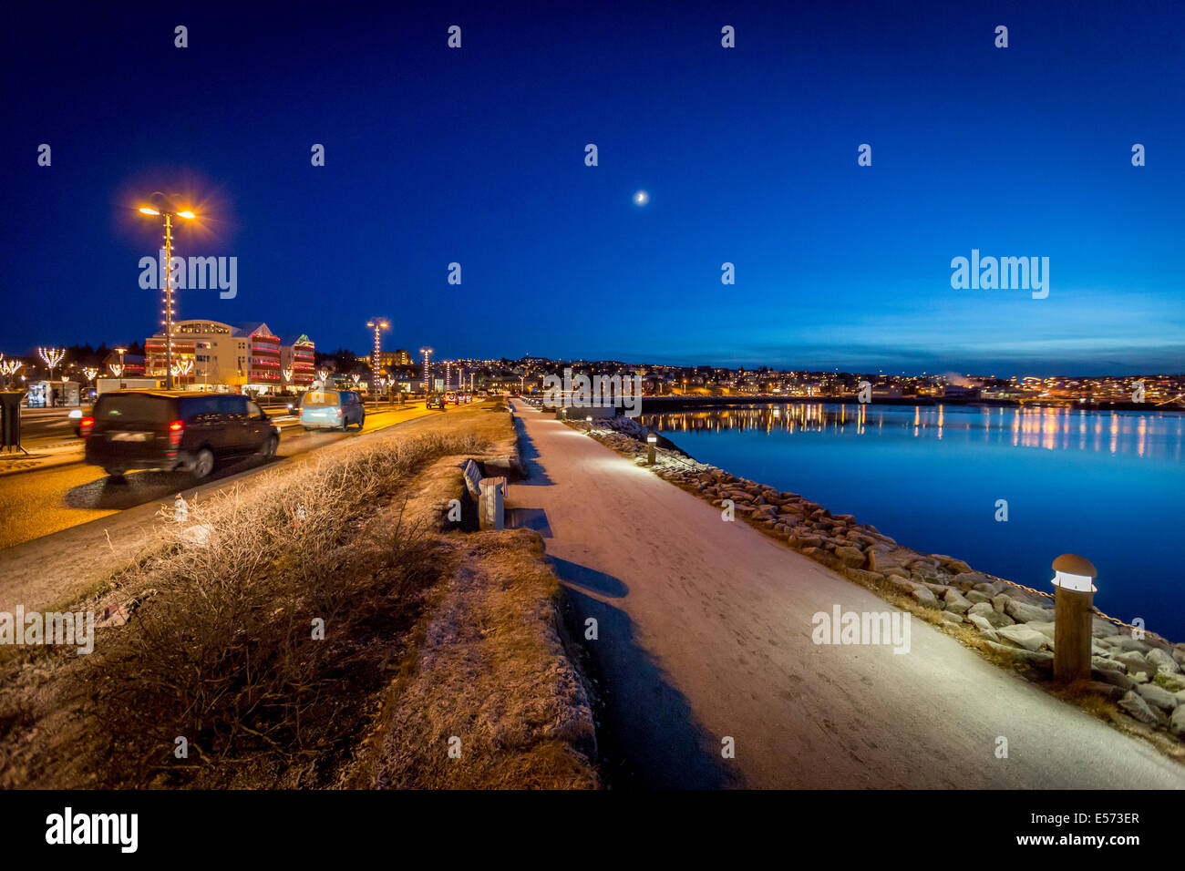 Hafnarfjordur, Vorort von Reykjavík, Island Stockfoto