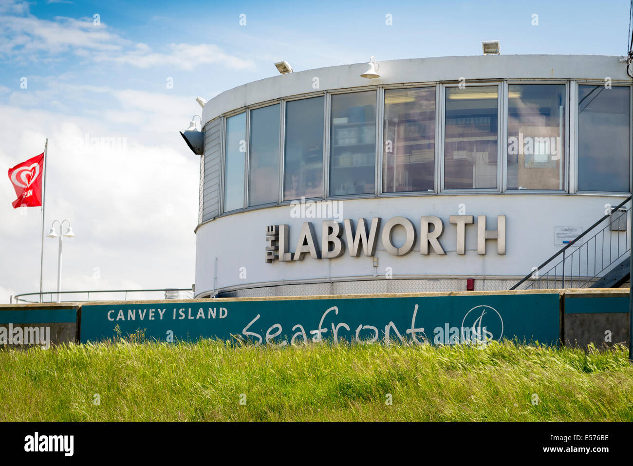 Labworth Cafe, westlichen Esplanade Canvey Insel, Essex, Großbritannien. Stockfoto
