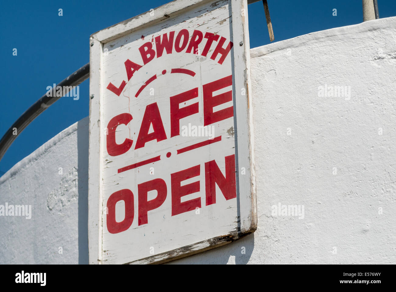 Labworth Cafe, westlichen Esplanade Canvey Insel, Essex, Großbritannien. Stockfoto
