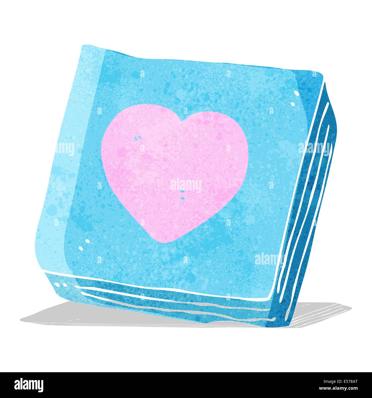 Cartoon-Liebe Herz Noten pad Stock Vektor
