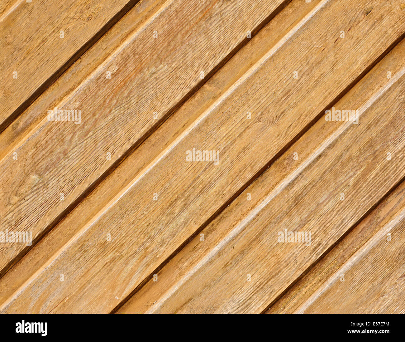 Die Holzplatte Wand mit einem Groove und Zunge Stockfoto