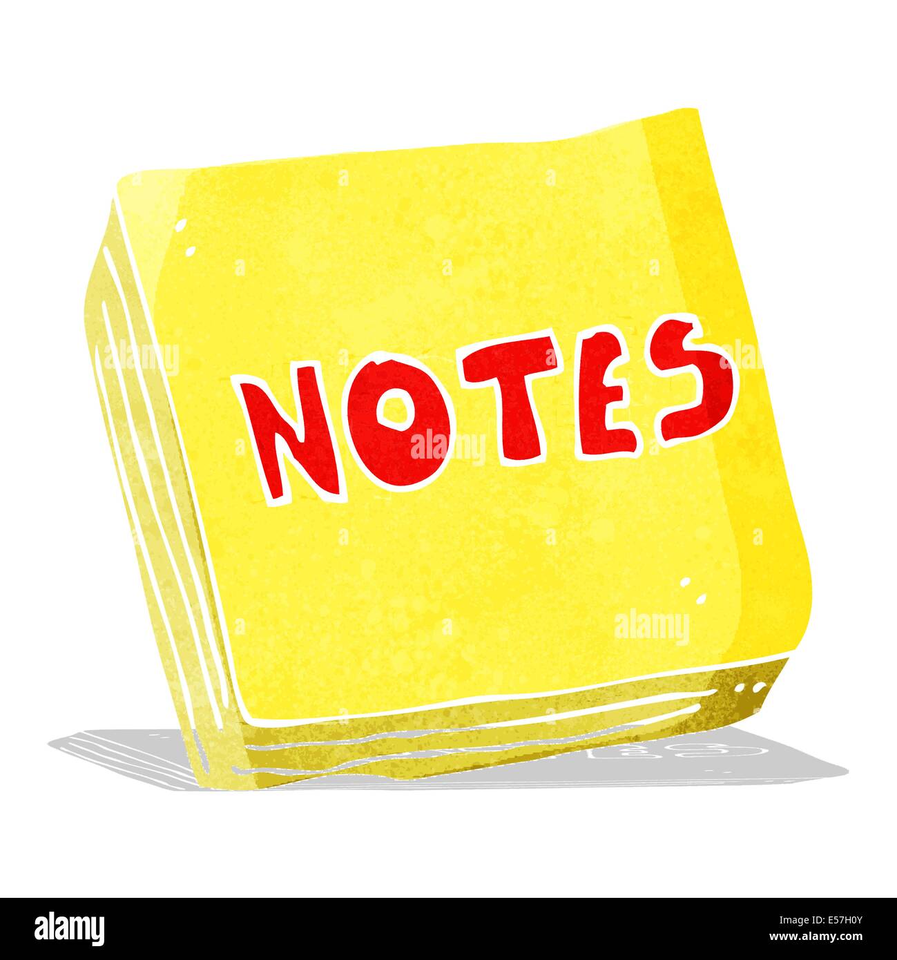 Cartoon-Notizen-pad Stock Vektor