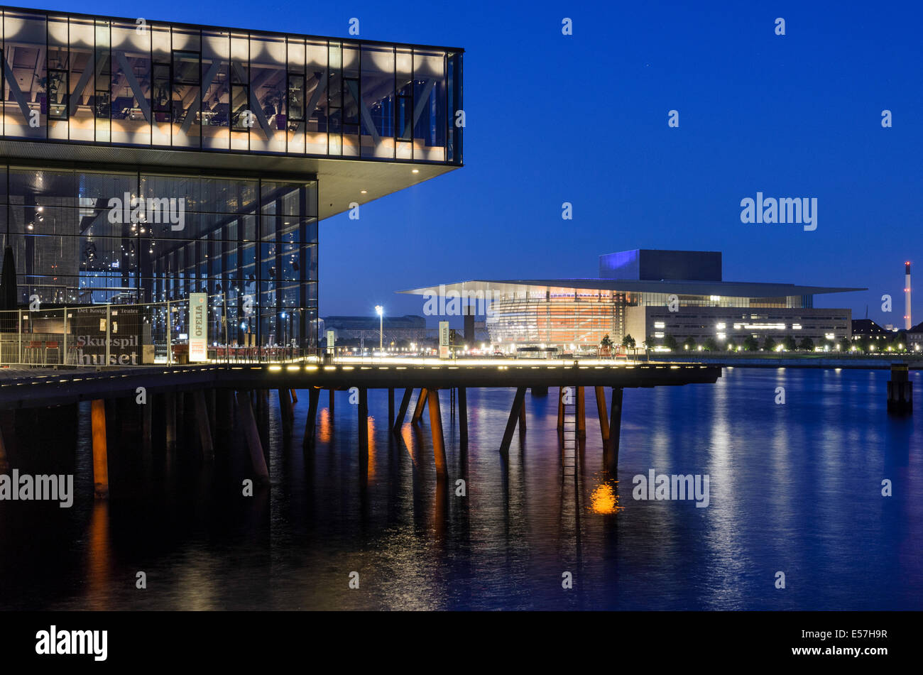 Das königliche dänische Theater und das Royal National Opera, Kopenhagen, Dänemark Stockfoto