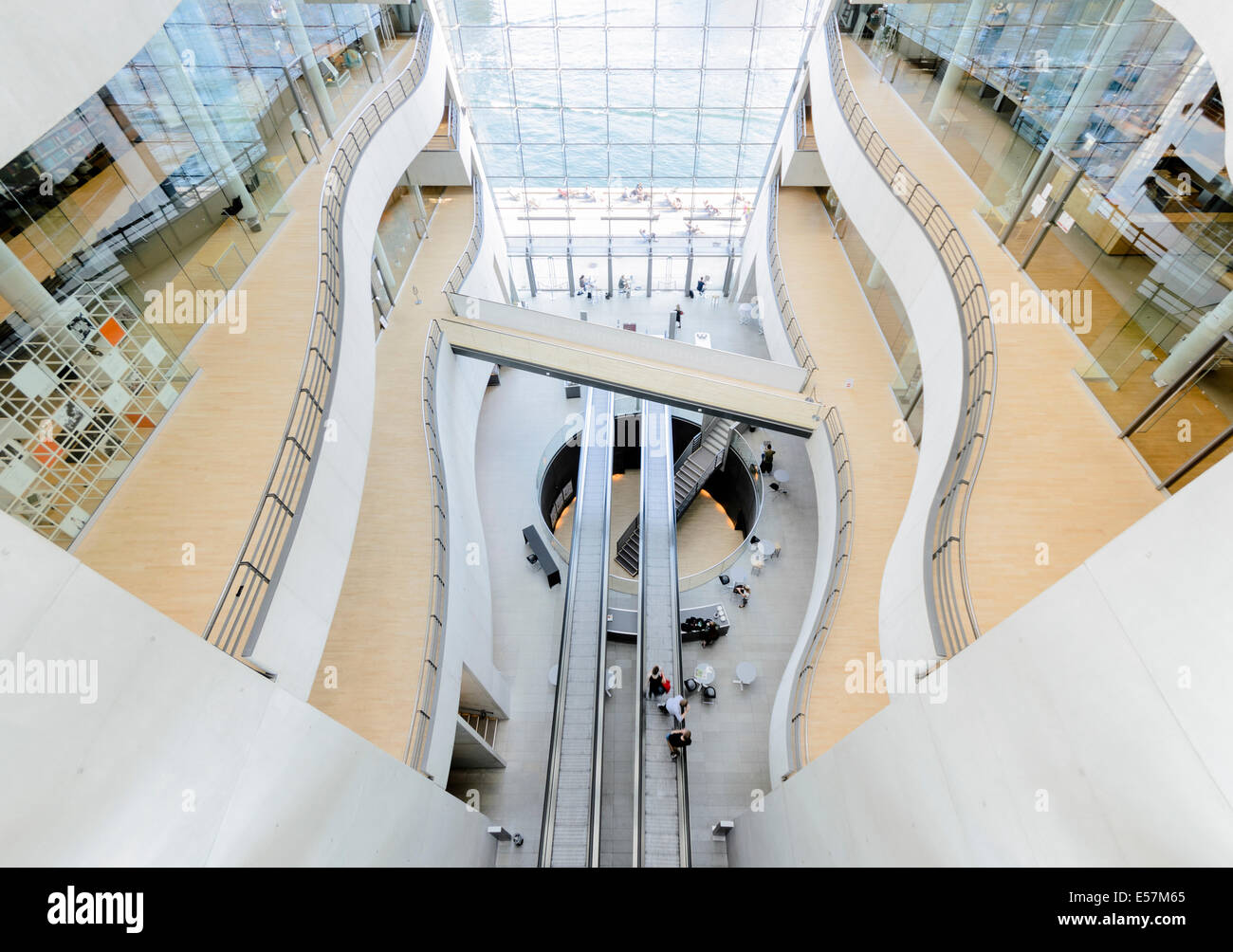 Black Diamond, Erweiterung der königlichen Bibliothek, Kopenhagen, Dänemark Stockfoto