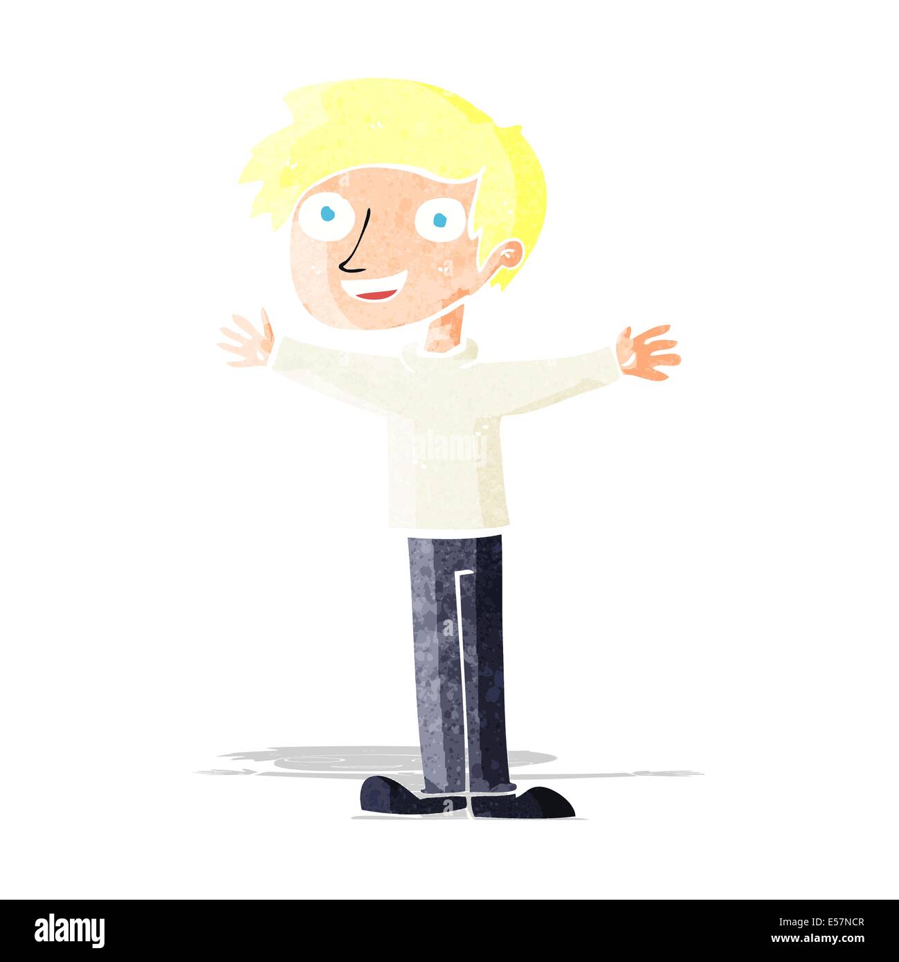 Cartoon begeisterten Mann Stock Vektor