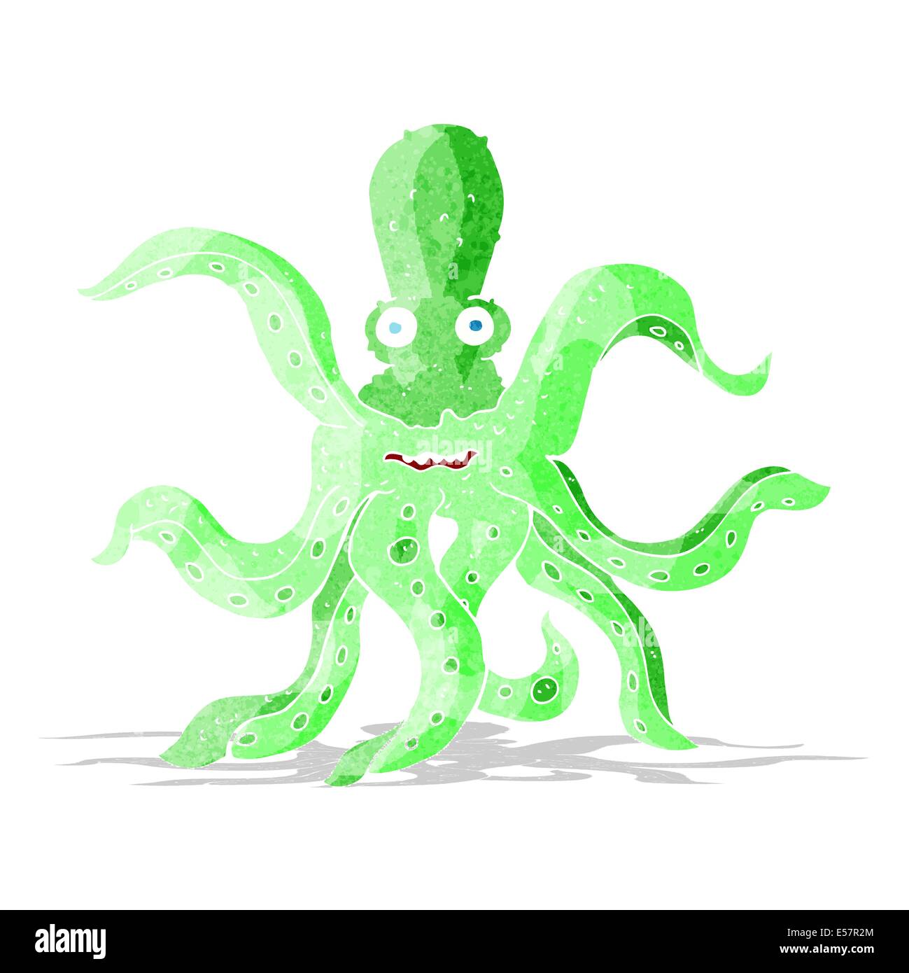 Cartoon Riesenkraken Stock Vektor
