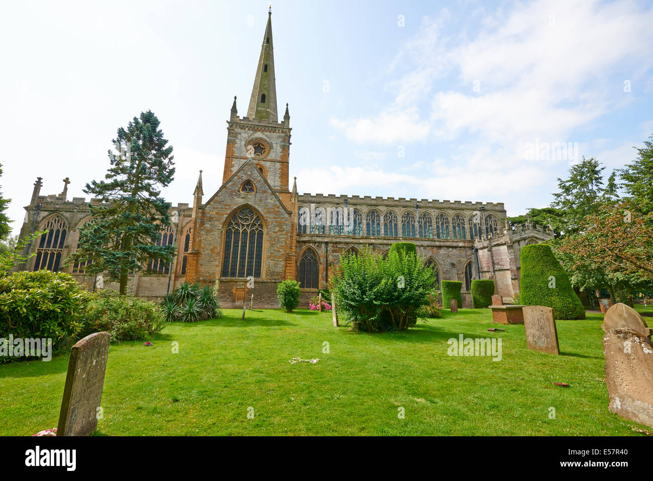 Kirchengemeinde Dreifaltigkeitskirche In dem William Shakespeare verehrt & ist begraben Stratford-Upon-Avon Warwickshire UK Stockfoto