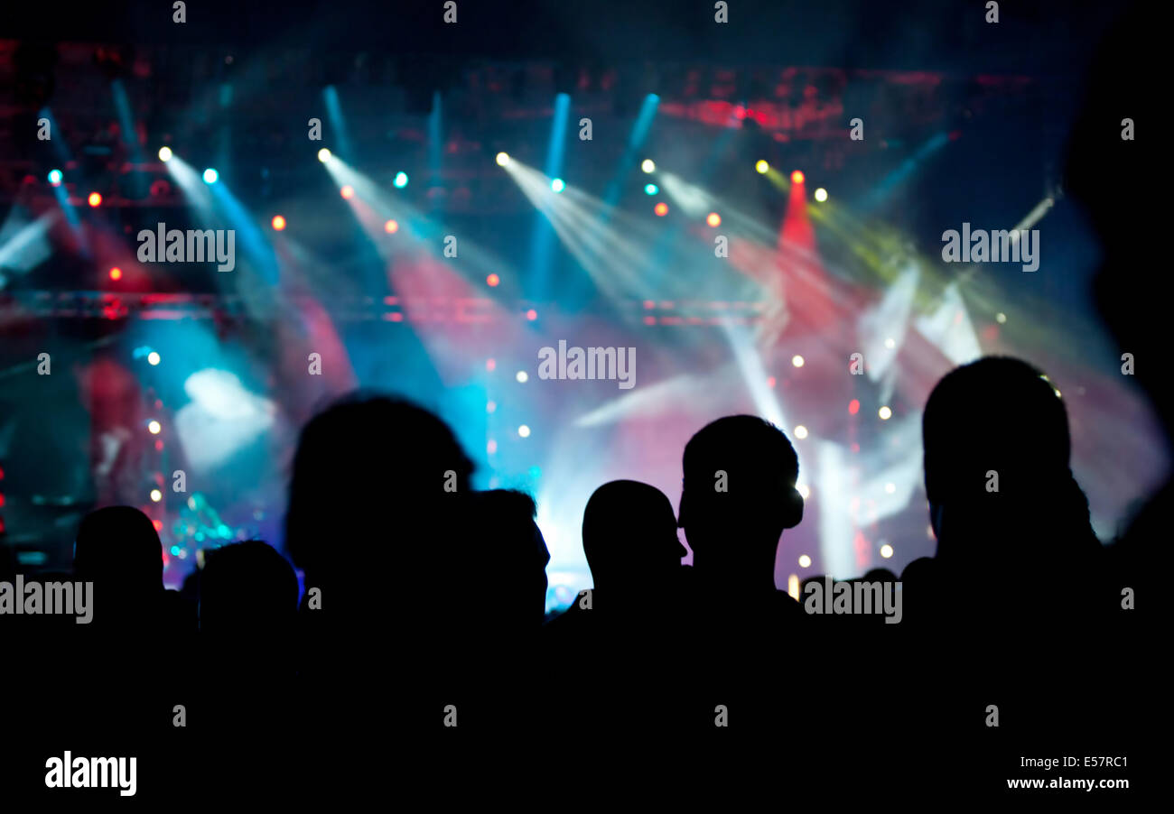 Bühnenbeleuchtung Stockfoto