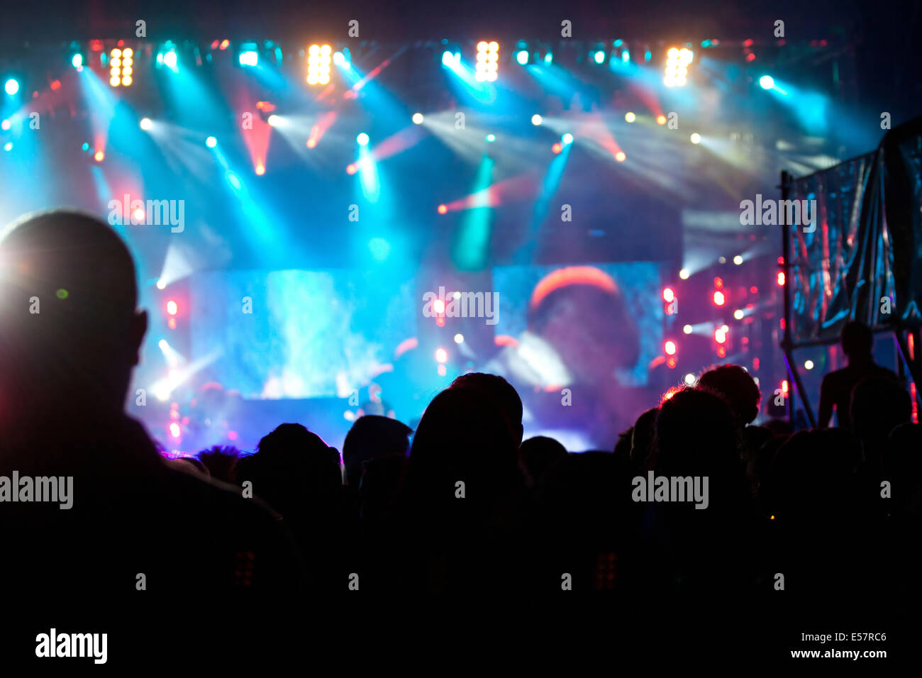 Bühnenbeleuchtung Stockfoto