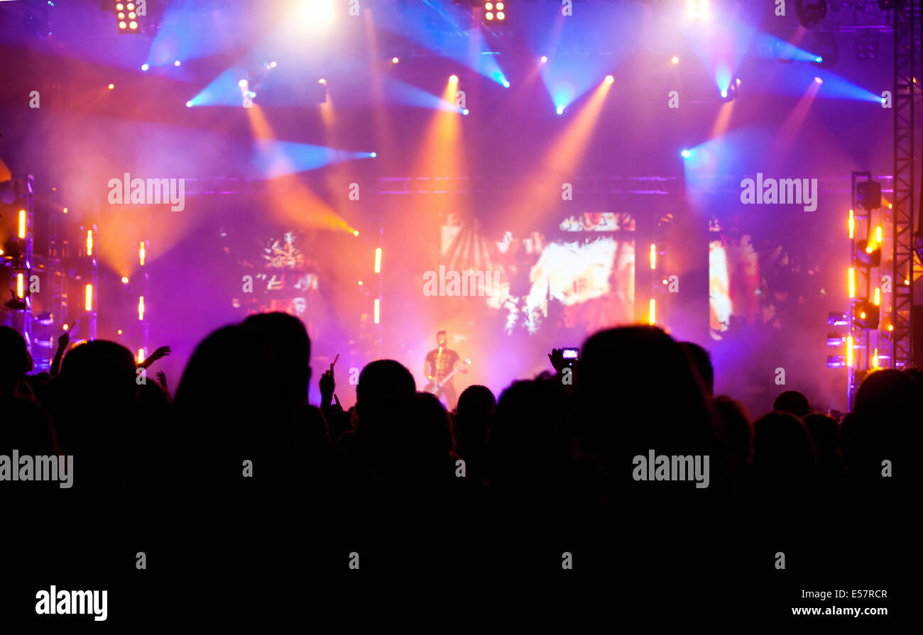 Bühnenbeleuchtung Stockfoto