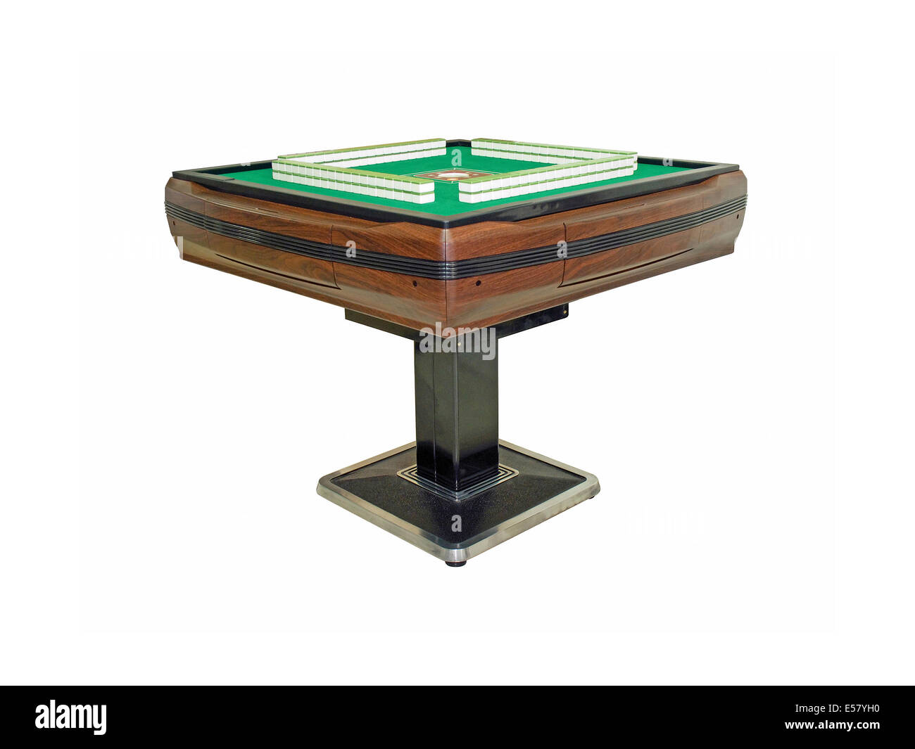 Automatische mahjong Tabelle mit Freistellungspfad Stockfoto