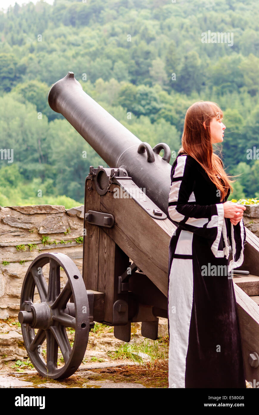 Burg Sovinec (Eulenburg) aus 13.century, Tschechische Republik Stockfoto