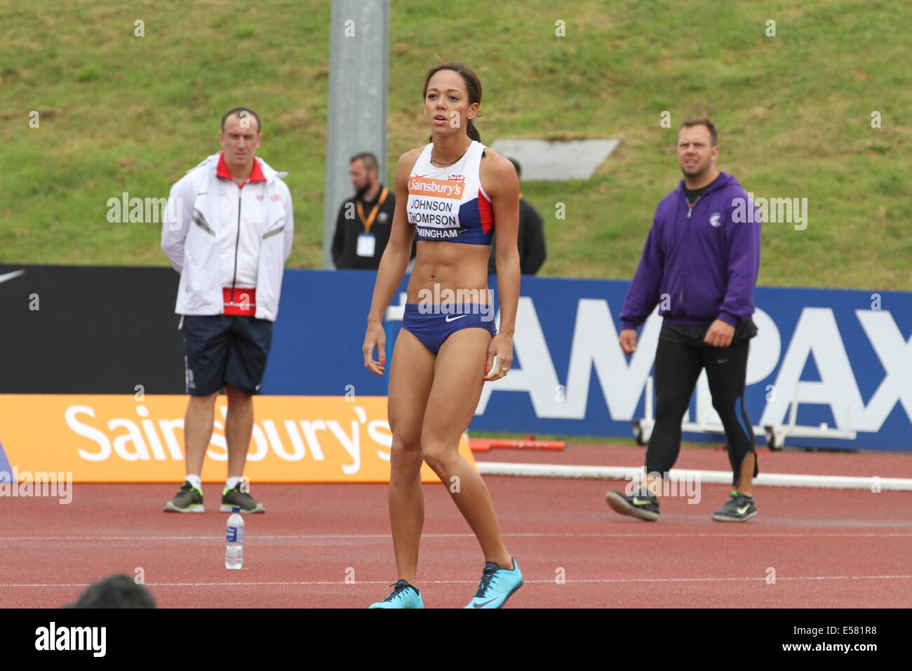 Katarina Johnson-Thompson Frauen Hochsprung Stockfoto