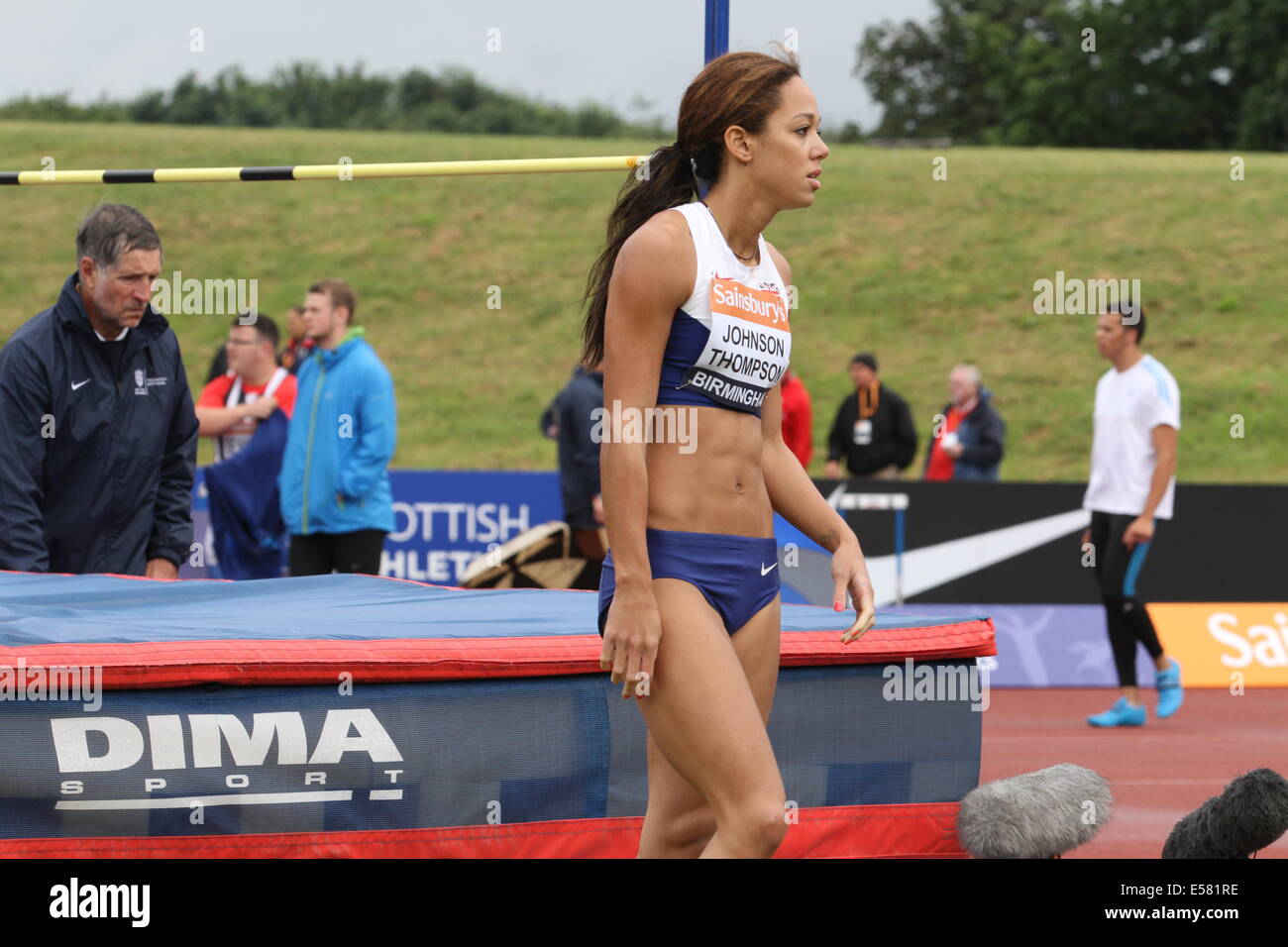 Katarina Johnson-Thompson Frauen Hochsprung Stockfoto