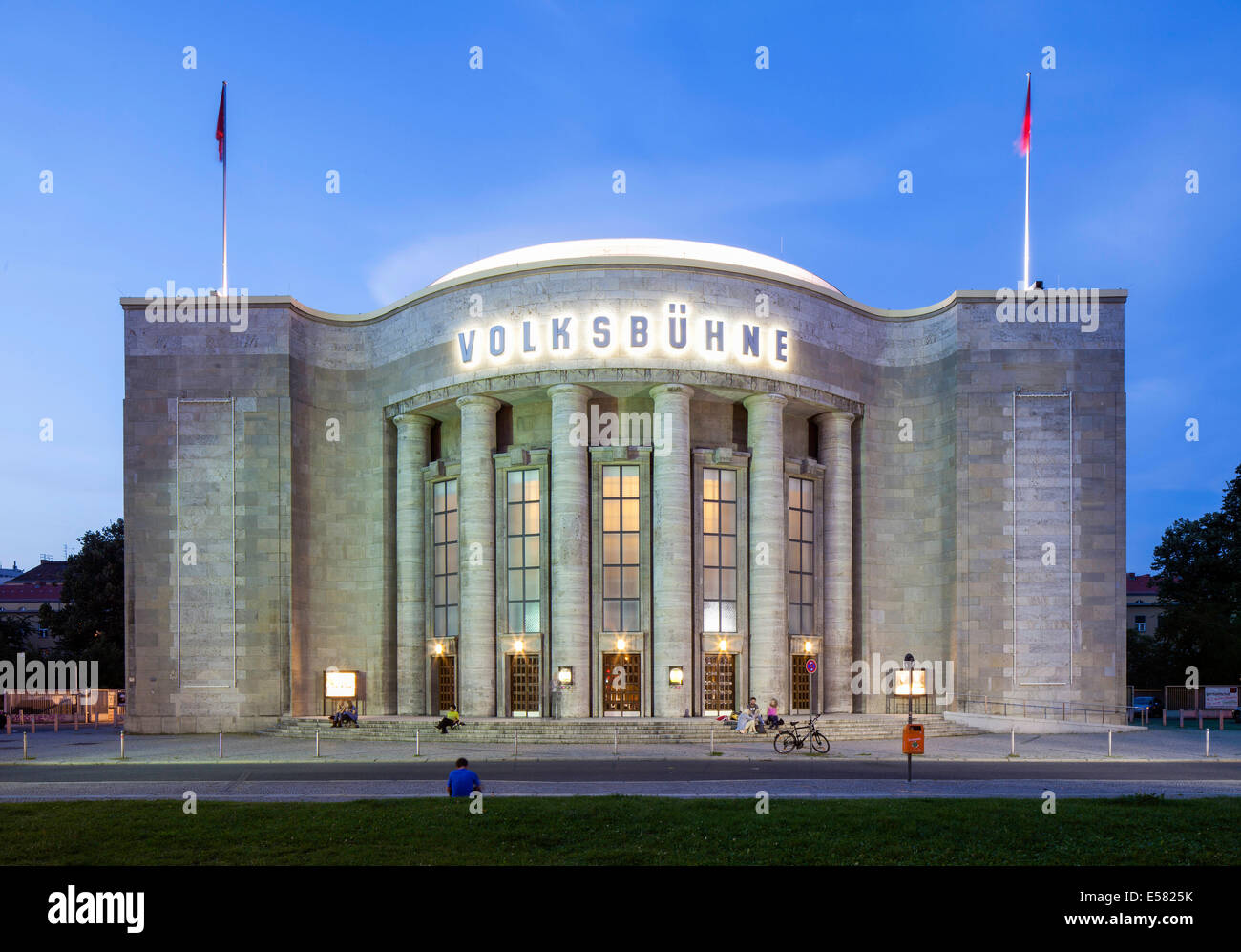 Theater Volksbühne am Rosa-Luxemburg-Platz Platz, Bezirk Mitte, Berlin, Deutschland Stockfoto