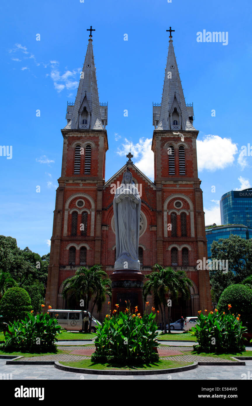 Kathedrale Notre Dame, Ho-Chi-Minh-Stadt, Vietnam. Stockfoto