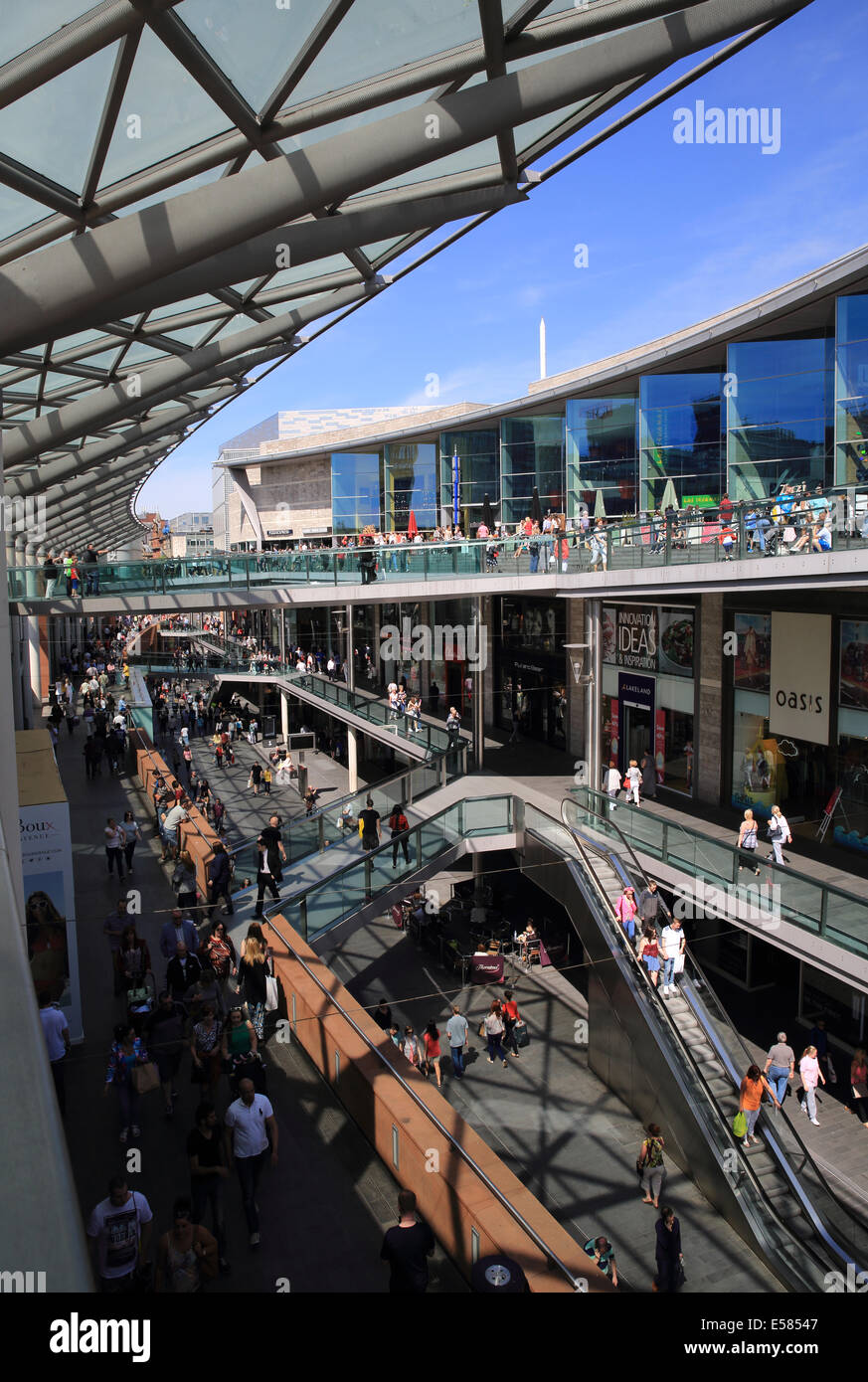 Das neue Liverpool ONE einkaufen, Zentrum Einzelhandel und Freizeiteinrichtungen, in Merseyside, NW England, UK Stockfoto