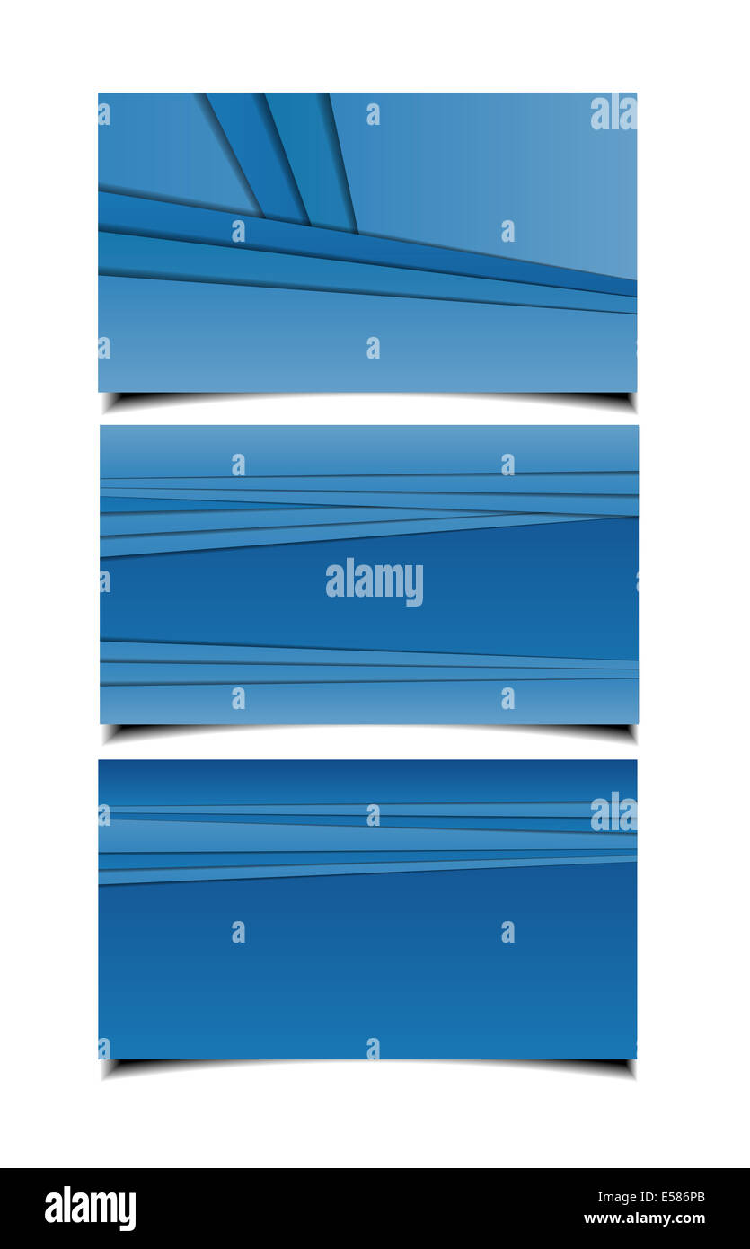 Vektor abstrakte kreative Visitenkarten Stockfoto