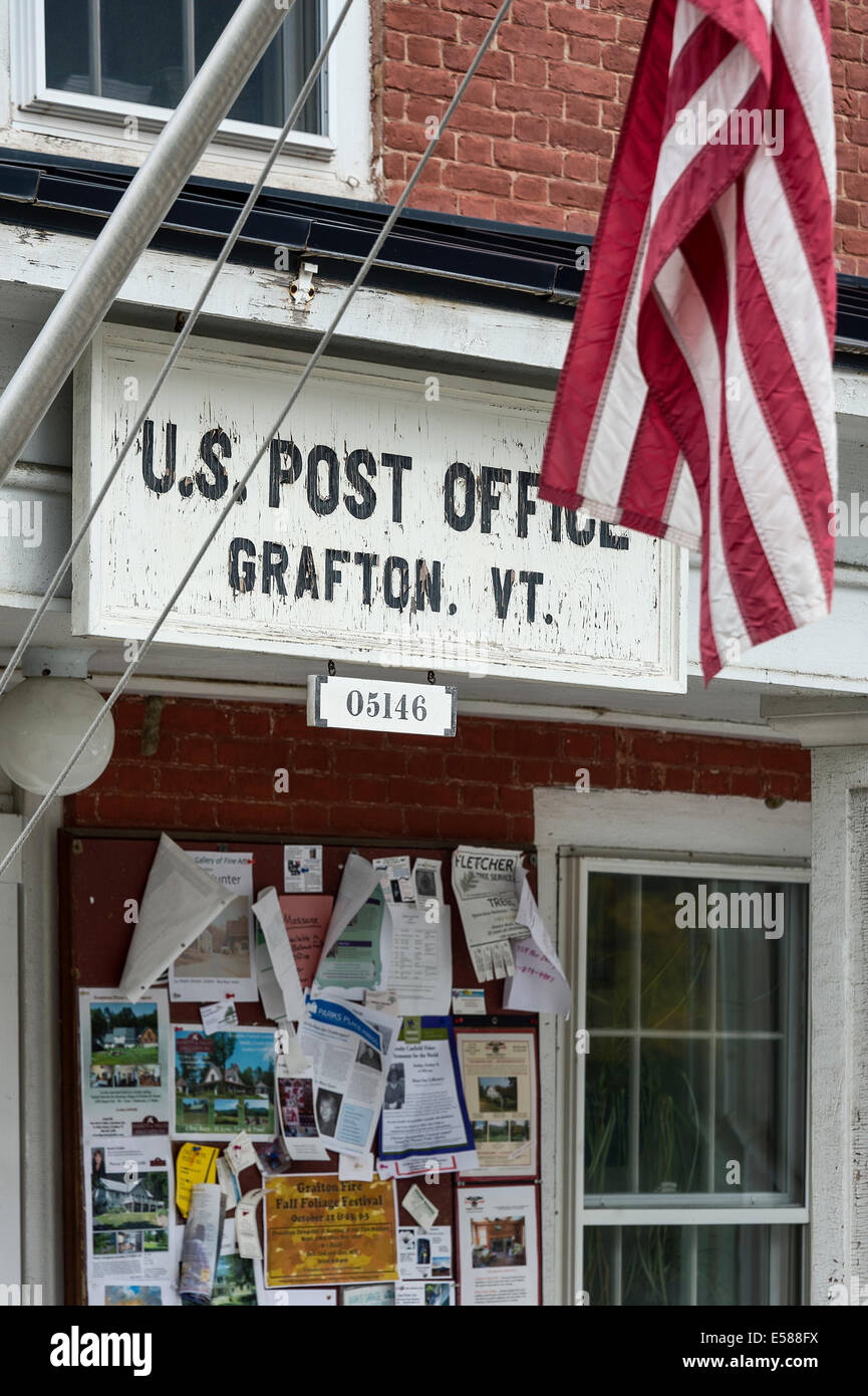 Alte Mode Dorf Post, Grafton, Vermont, USA Stockfoto