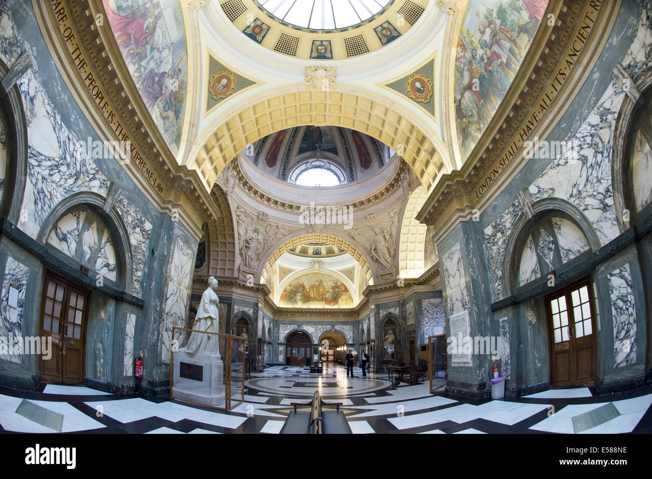 Bild zeigt Old Bailey zentrale Strafgerichten in London City Stockfoto