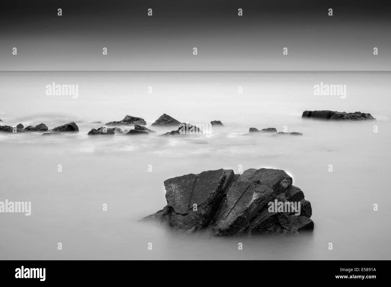 Seascape, Port Mulgrave, North Yorkshire, Großbritannien Stockfoto