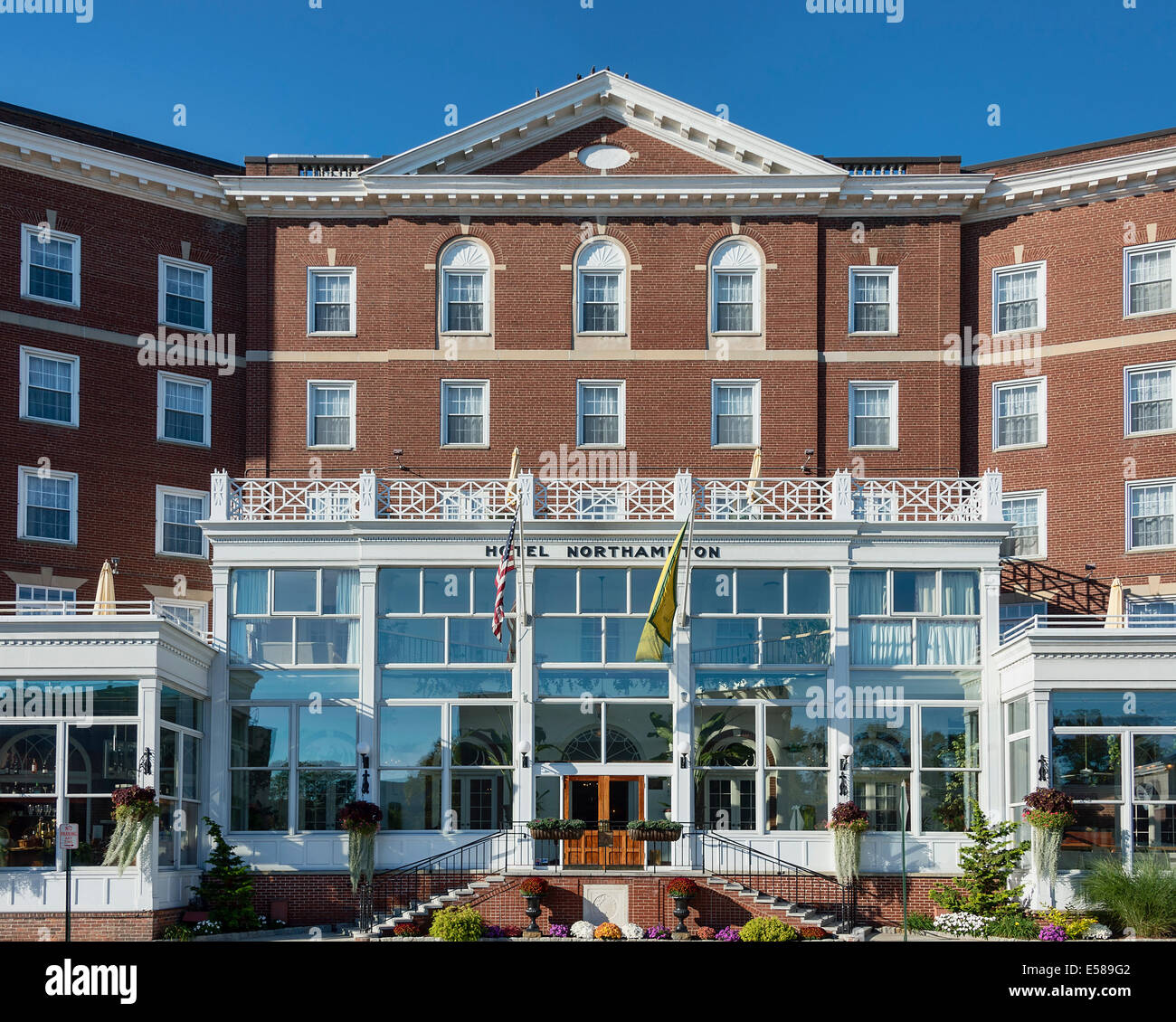 Außenseite des Northhamiton Hotel, Northampton, Massachusetts, USA Stockfoto