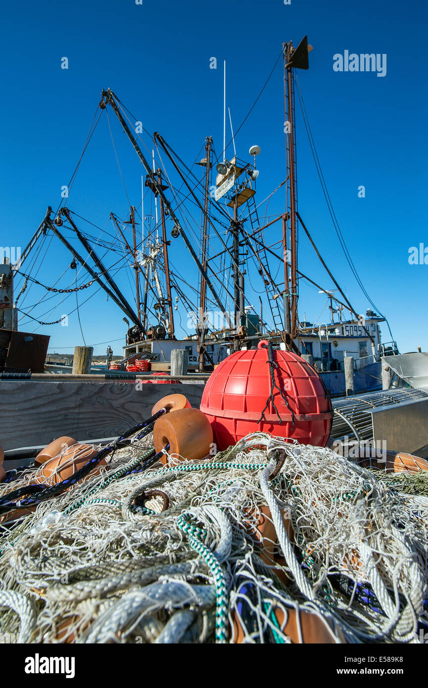 Kommerziellen Fischerboot, Menemsha, Chilmark, Martha's Vineyard, Massachusetts, USA Stockfoto