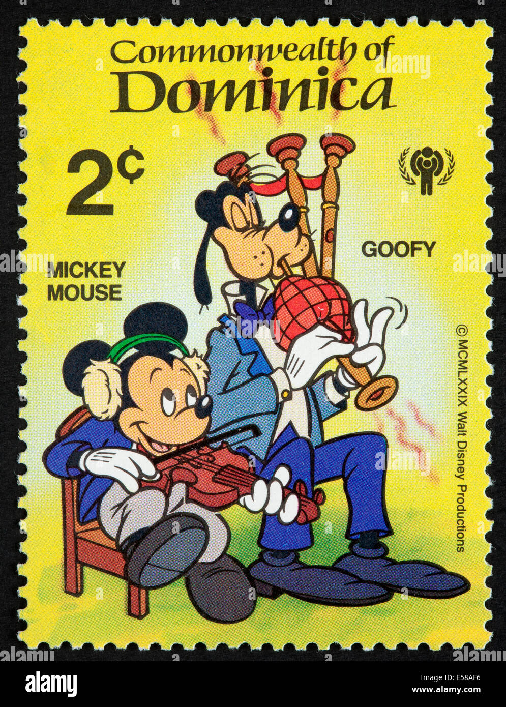 Commonwealth of Dominica Briefmarke Stockfoto