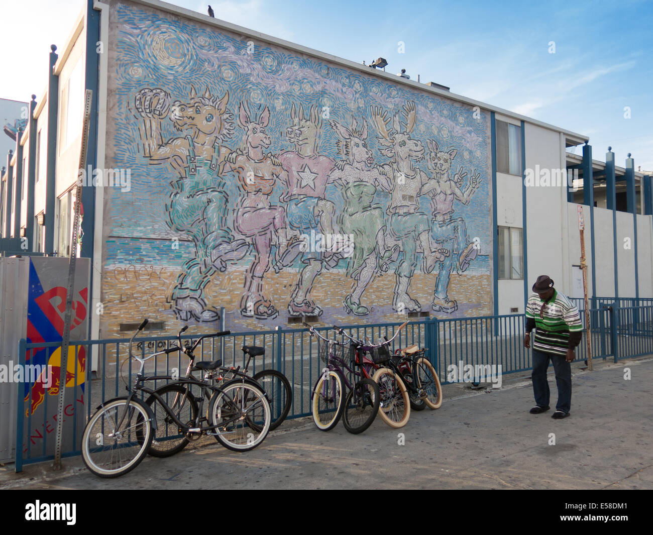 Cronck der street-Art in Venice Beach (Kalifornien, USA) Stockfoto