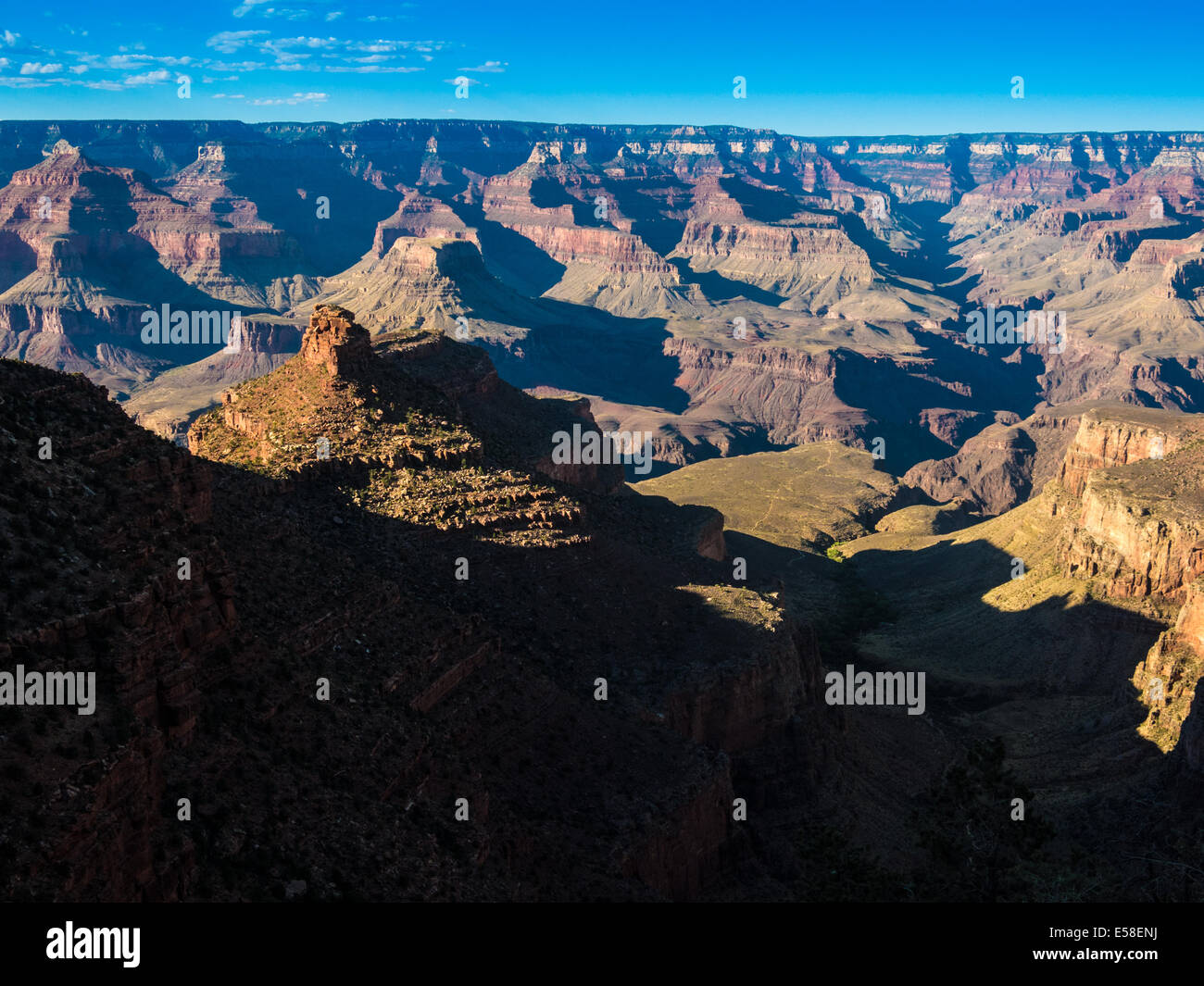 Der Grand Canyon (Arizona, USA) vom Südrand gesehen. Stockfoto