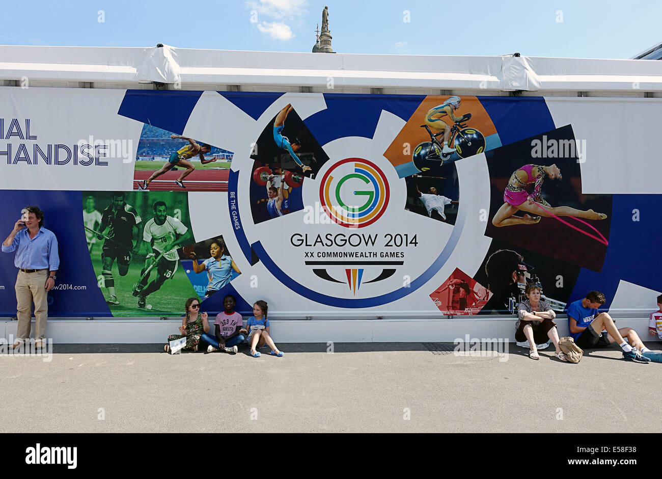 Glasgow Commonwealth Games.2014. Stockfoto