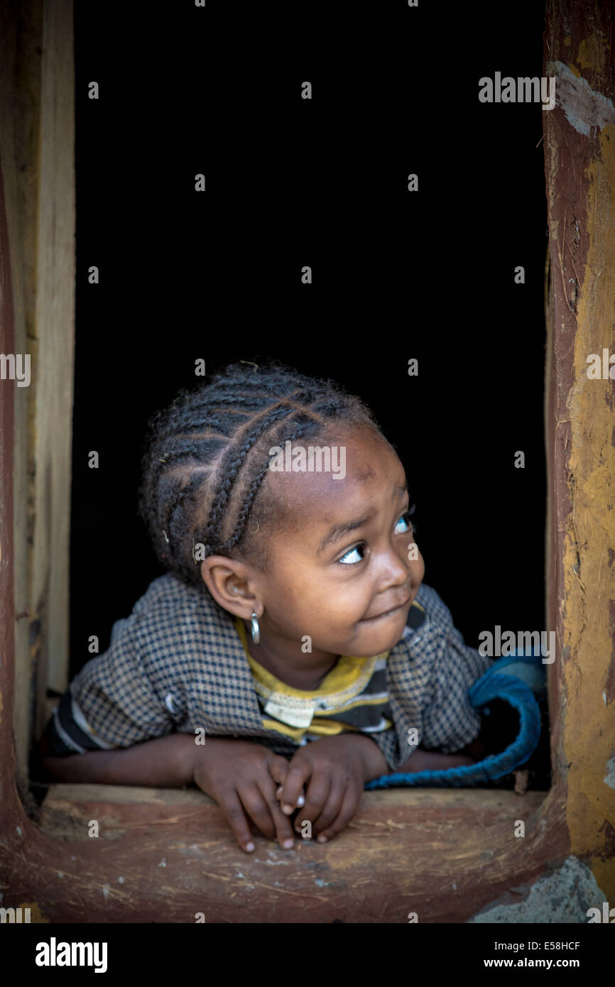 Der Stamm der Bank Leben in der südlichen Nationen, Nationalitäten und Völker Region des südlichen Äthiopien. 24. Mai 2014 Stockfoto