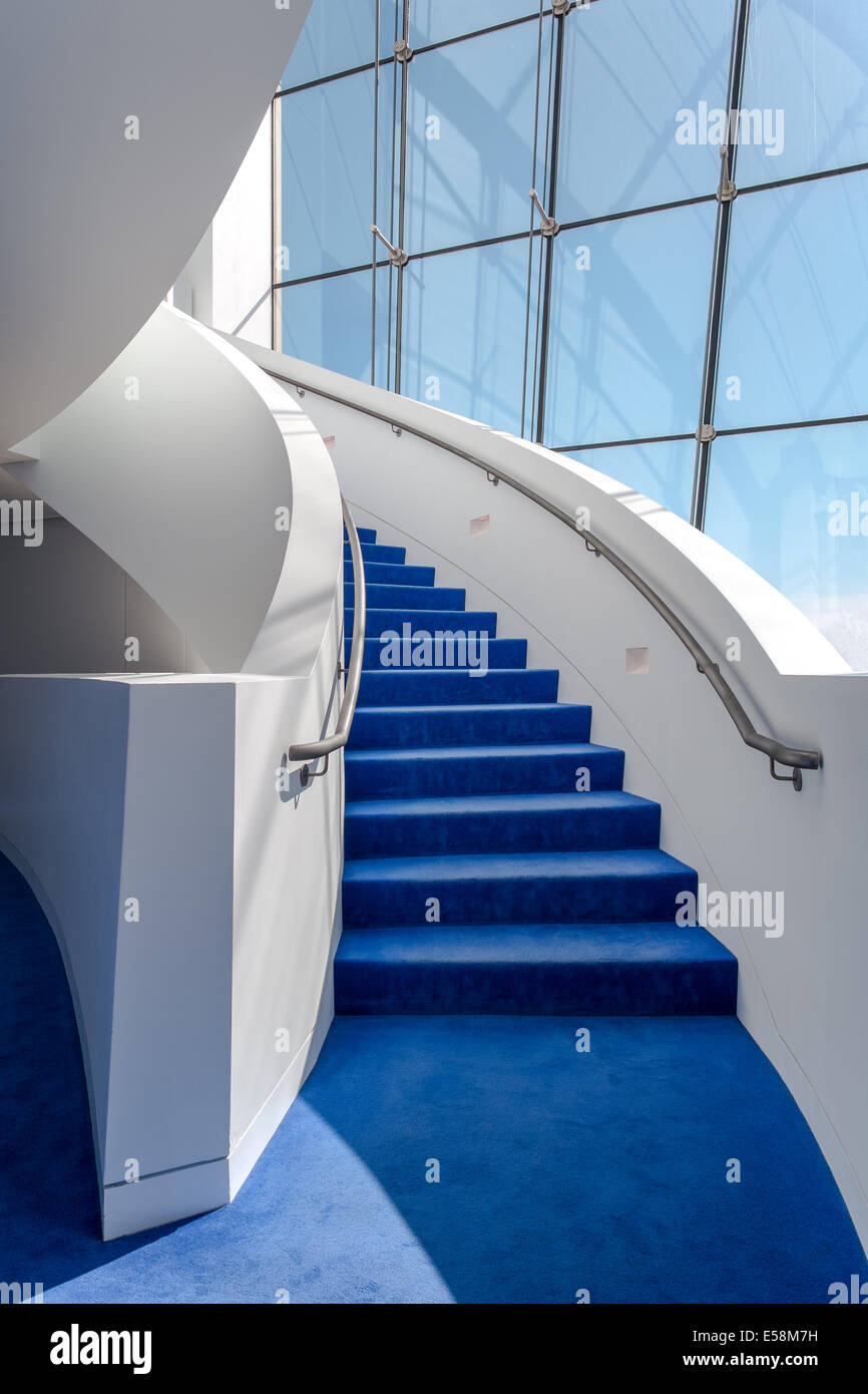 Architektonischen Innenraum Bild des Kauffman Center for the Performing Arts in Kansas City, Missouri. Stockfoto