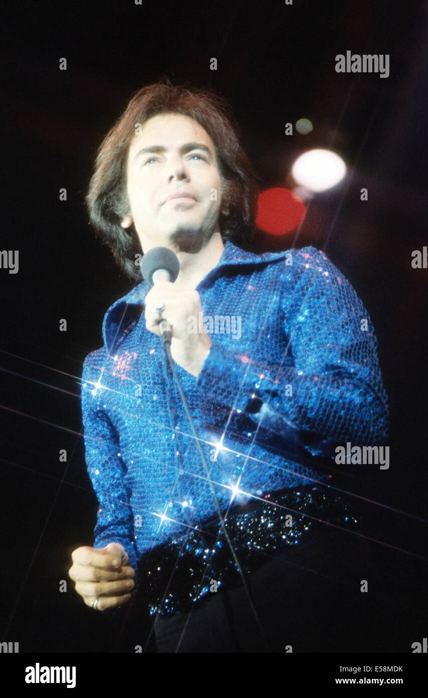 NEIL DIAMOND U.S. Singer-Songwriterin über 1975 Stockfoto