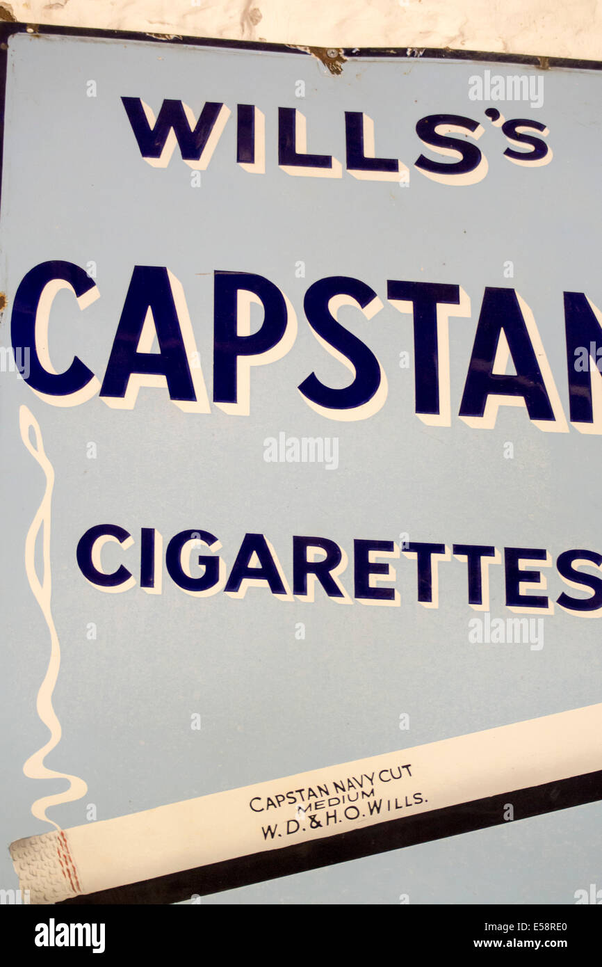 Old advert capstan cigarettes Fotos und Bildmaterial in hoher