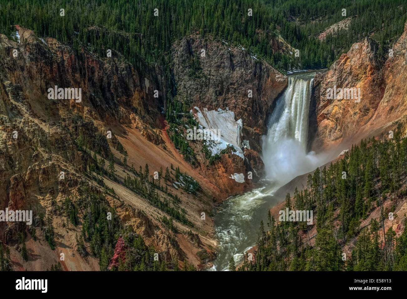 Lower Falls im Grand Canyon von Yellowstone Stockfoto