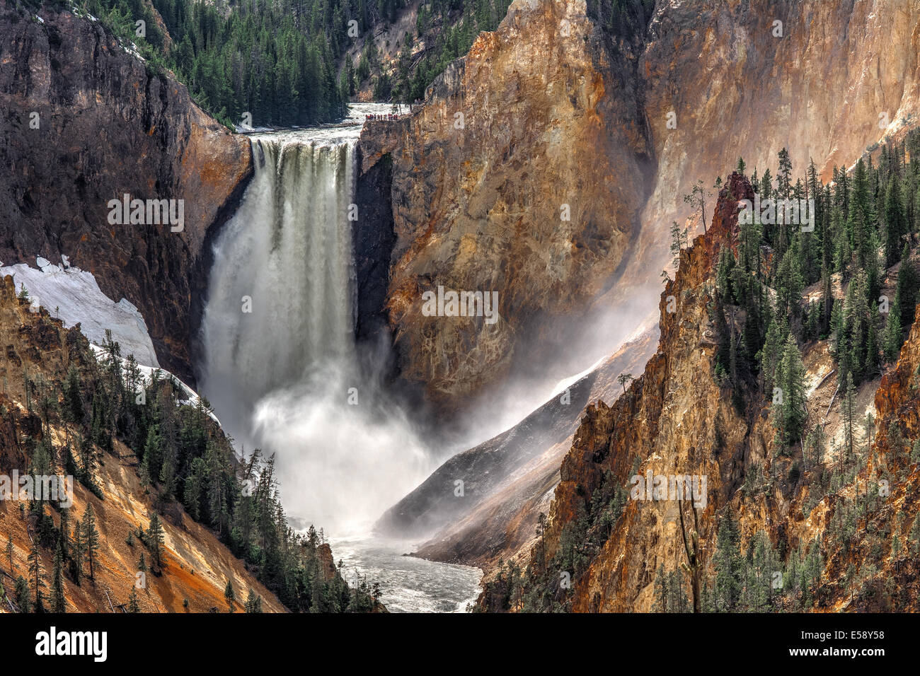 Lower Falls im Grand Canyon von Yellowstone Stockfoto