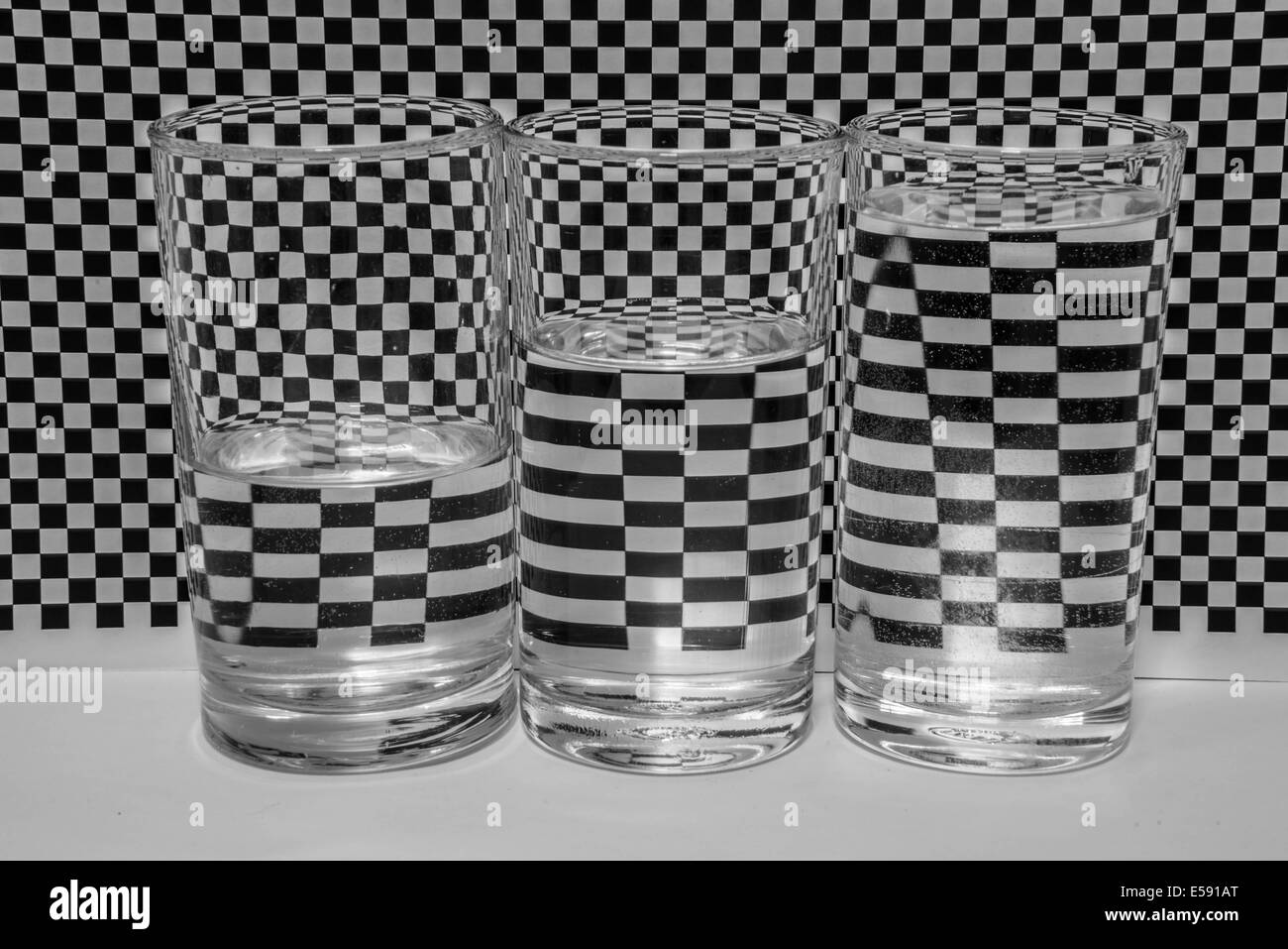 Die Muster-Design schwarz / weiß-Hintergrund. Stockfoto