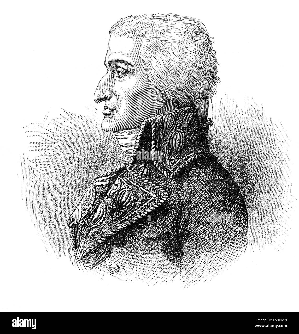 Jean-Jacques Régis de Cambacérès, 1. Herzog von Parma, 1753-1824, französischer Rechtsanwalt und Politiker während der französischen Revolution Stockfoto