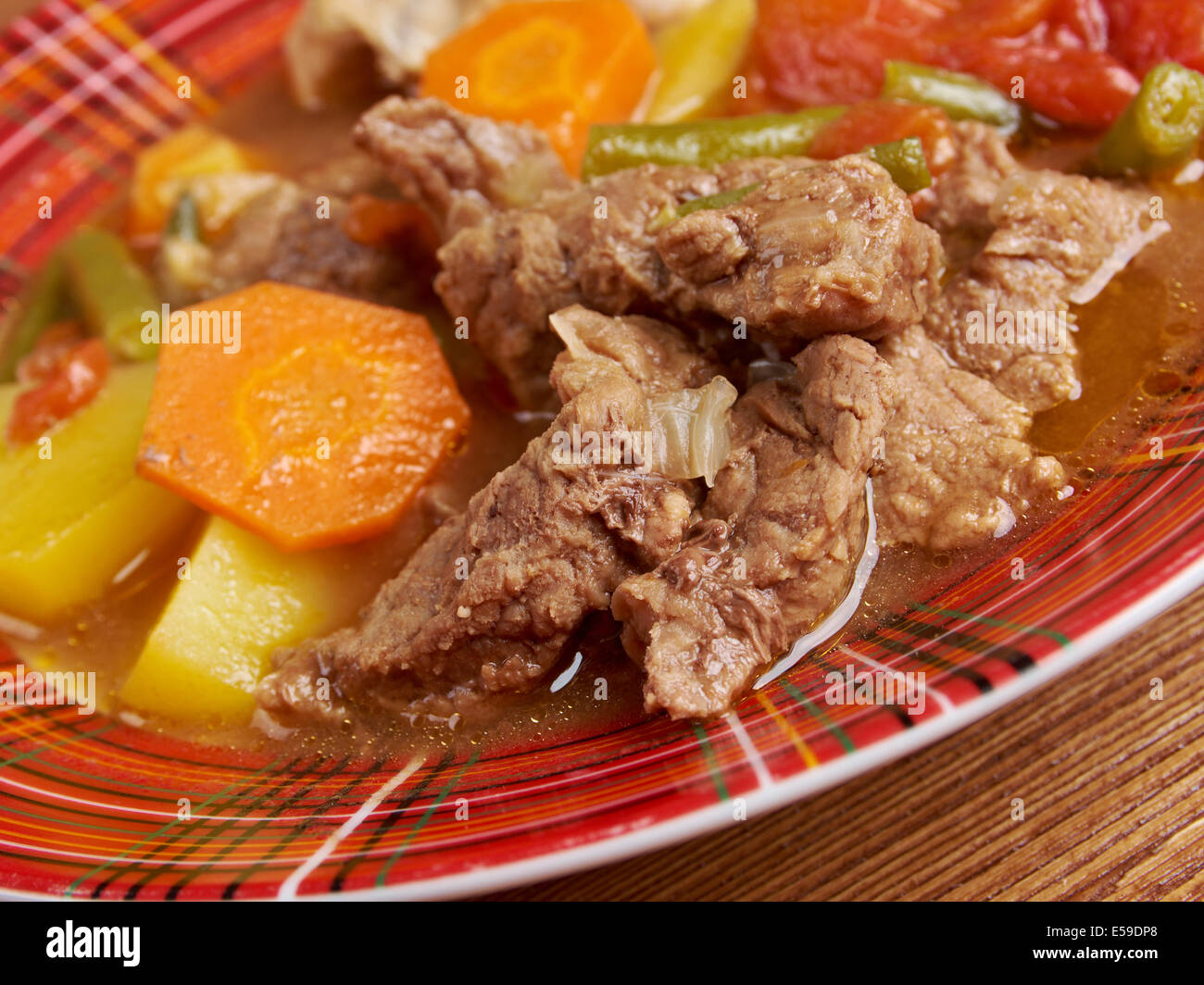 Super-Eintopf Wisconsin.traditional Schale Amerikas Dairyland.country Küche Stockfoto