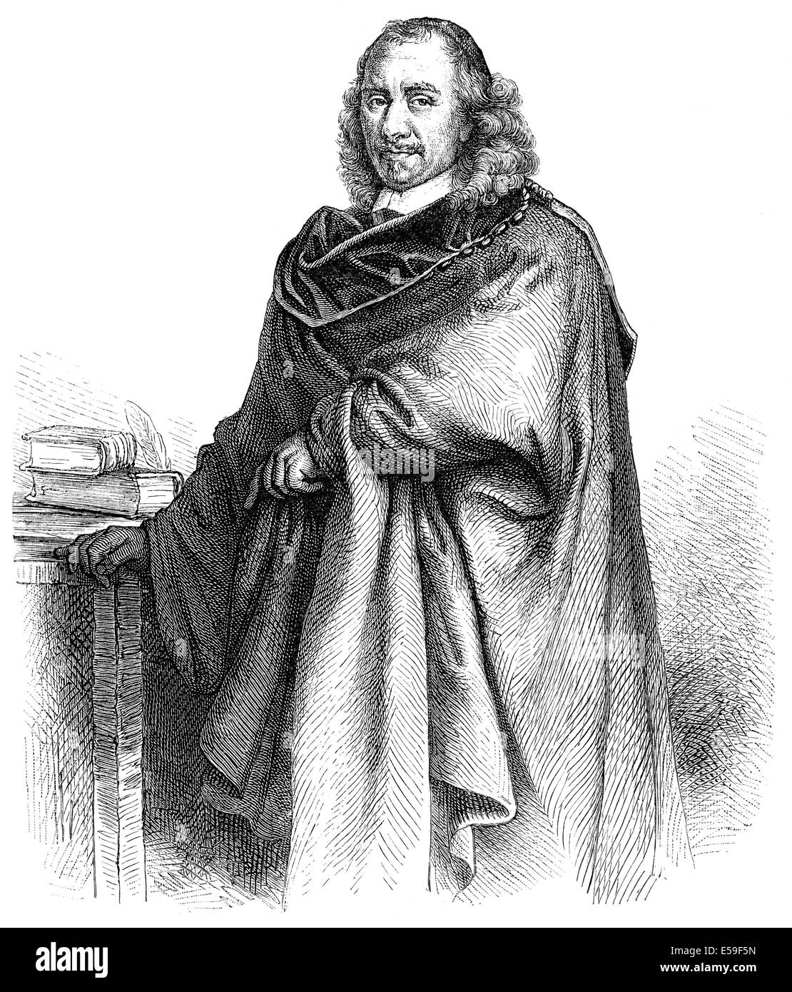 Pierre Corneille, 1606-1684, ein französischer Schriftsteller und Dramatiker des Barock Stockfoto