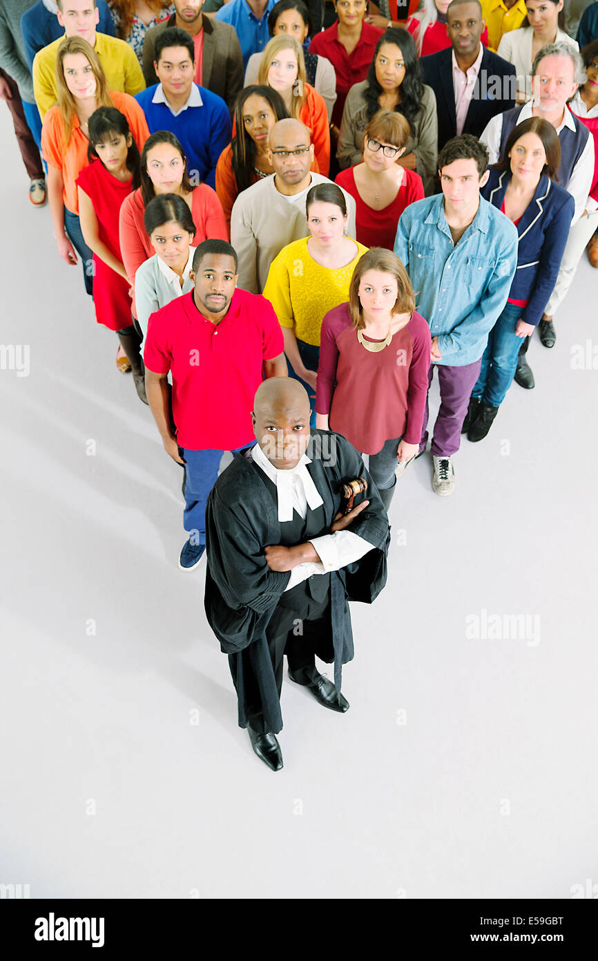Porträt von diversen Arbeitnehmer Stockfoto