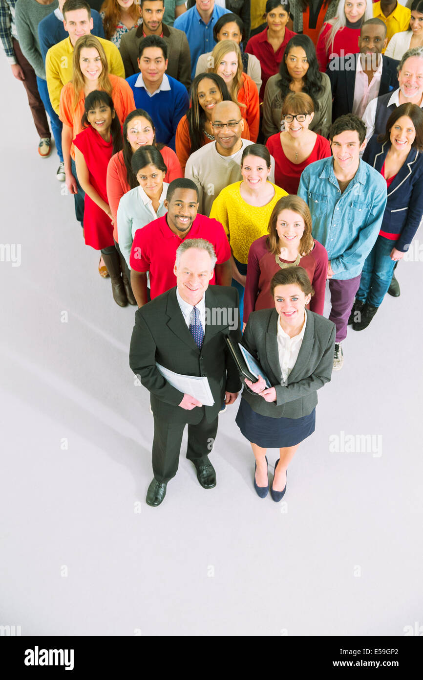 Porträt von zuversichtlich Geschäftsleute Stockfoto